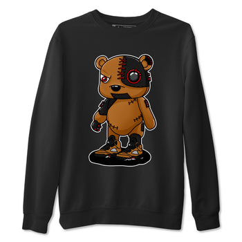 5s Archaeo Brown shirts to match jordans Cyborg Bear sneaker match tees Air Jordan 5 Archaeo Brown match shoes to clothes SNRT Sneaker Tees unisex cotton Black 2 shirts