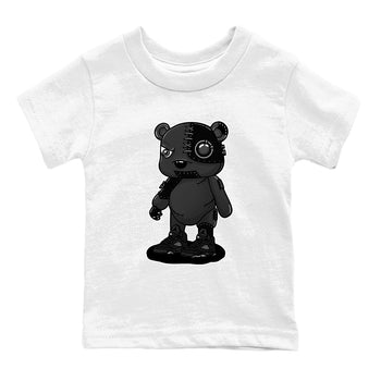 5s Black Cat shirts to match jordans Cyborg Bear sneaker match tees Air Jordan 5 Black Cat match shoes to clothes SNRT Sneaker Tees Youth Baby White 2 tee