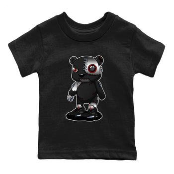 5s Reimagined shirts to match jordans Cyborg Bear best t shirts to wear with jordans Air Jordan 5 Retro OG Reimagined match shoes to clothes SNRT Sneaker Tees Youth Baby Black 2 tee