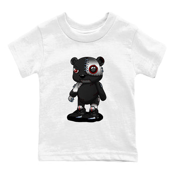 5s Reimagined shirts to match jordans Cyborg Bear best t shirts to wear with jordans Air Jordan 5 Retro OG Reimagined match shoes to clothes SNRT Sneaker Tees Youth Baby White 2 tee