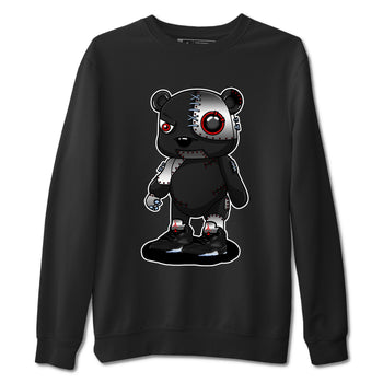 5s Reimagined shirts to match jordans Cyborg Bear best t shirts to wear with jordans Air Jordan 5 Retro OG Reimagined match shoes to clothes SNRT Sneaker Tees unisex cotton Black 2 shirts