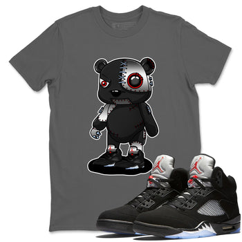 5s Reimagined shirts to match jordans Cyborg Bear best t shirts to wear with jordans Air Jordan 5 Retro OG Reimagined match shoes to clothes SNRT Sneaker Tees unisex cotton Cool Grey 1 shirts