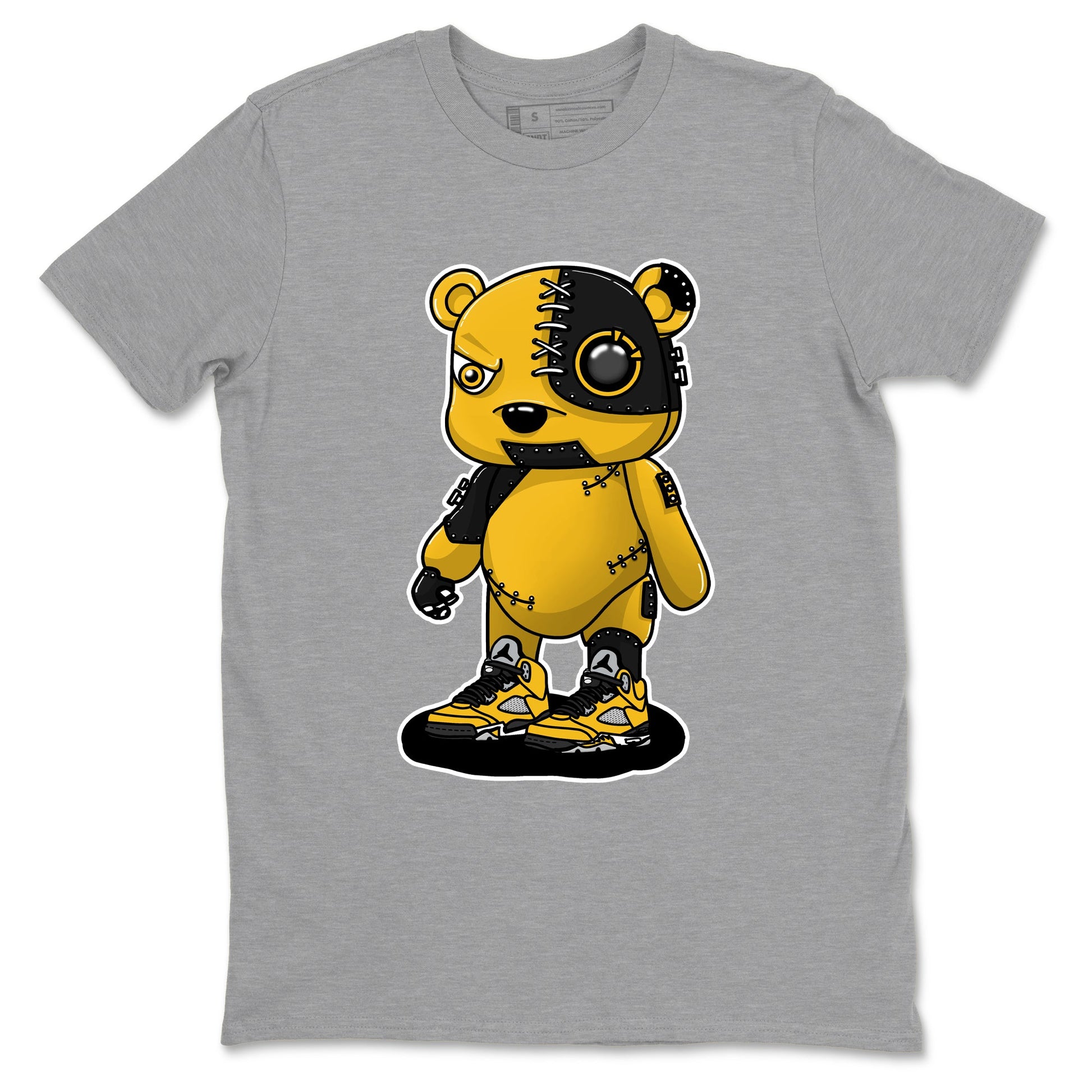 Sneaker Threads – Sneaker Threads To Match Air Jordan 5 Tokyo Shoes – Cyborg Bear Tee Heather Grey 2