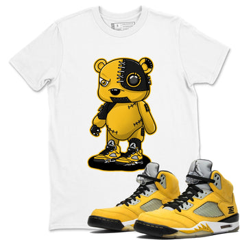 Sneaker Threads – Sneaker Threads To Match Air Jordan 5 Tokyo Shoes – Cyborg Bear Tee White 1