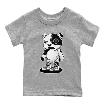 5s White Black shirts to match jordans Cyborg Bear sneaker match tees Air Jordan 5 White Black match shoes to clothes SNRT Sneaker Tees Youth Baby Heather Grey 2 tee