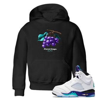 Fresh Grape SNRT Sneaker Tees Kids - Air Jordan 5 Grape - SNRT Sneaker T-shirts