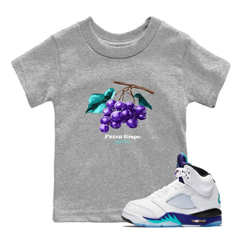 Fresh Grape SNRT Sneaker Tees Kids - Air Jordan 5 Grape - SNRT Sneaker T-shirts