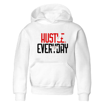 Air Jordan 12 Retro Taxi Flip shirts to match jordans Daily Hustle sneaker match tees 12s Red Taxi SNRT sneaker release tees baby toddler White 2 cotton Shirt