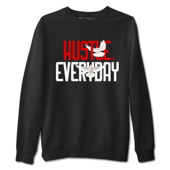 Air Jordan 12 Retro Taxi Flip shirts to match jordans Daily Hustle sneaker match tees 12s Red Taxi SNRT sneaker release Tees unisex cotton Black 2 crew neck shirt