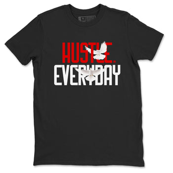 Air Jordan 12 Retro Taxi Flip shirts to match jordans Daily Hustle sneaker match tees 12s Red Taxi SNRT sneaker release Tees unisex cotton Black 2 crew neck shirt