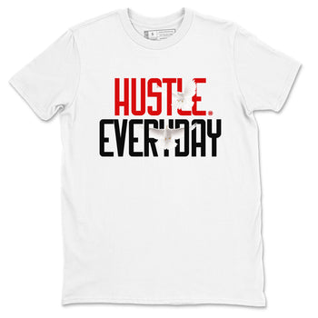 Air Jordan 12 Retro Taxi Flip shirts to match jordans Daily Hustle sneaker match tees 12s Red Taxi SNRT sneaker release Tees unisex cotton White 2 crew neck shirt