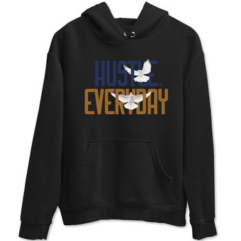 13s Midnight Navy shirts to match jordans Daily Hustle sneaker match tees Air Jordan 13 Midnight Navy SNRT Sneaker Release Tees unisex cotton Black 2 crew neck shirts