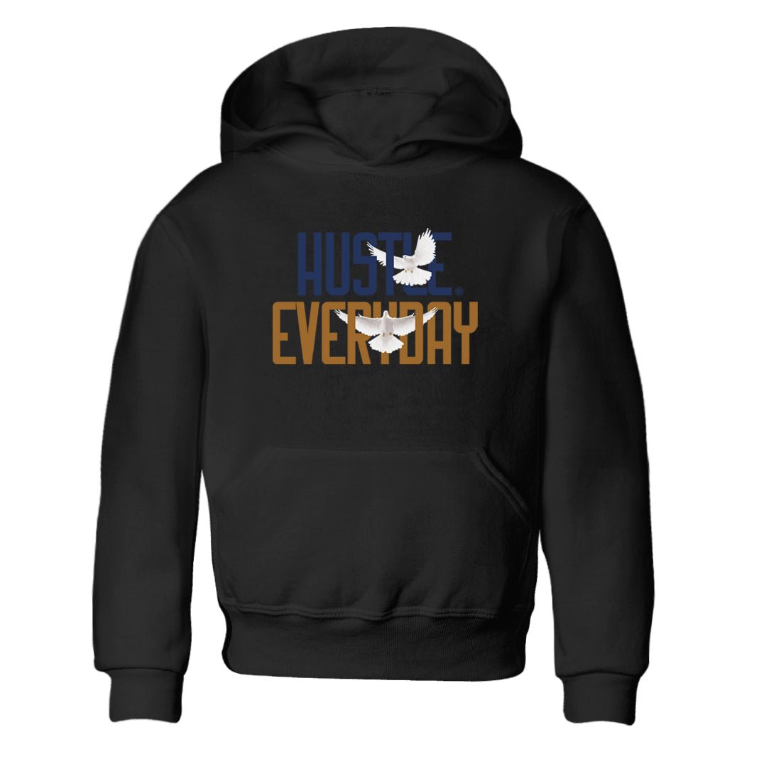 13s Midnight Navy shirts to match jordans Daily Hustle sneaker match tees Air Jordan 13 Midnight Navy SNRT Sneaker Release Tees Youth Baby Black 2 crew neck shirts