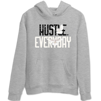 AJ5 Sail shirt to match jordans Daily Hustle sneaker tees Air Jordan 5 Sail SNRT Sneaker Release Tees unisex cotton Heather Grey 2 crew neck shirt