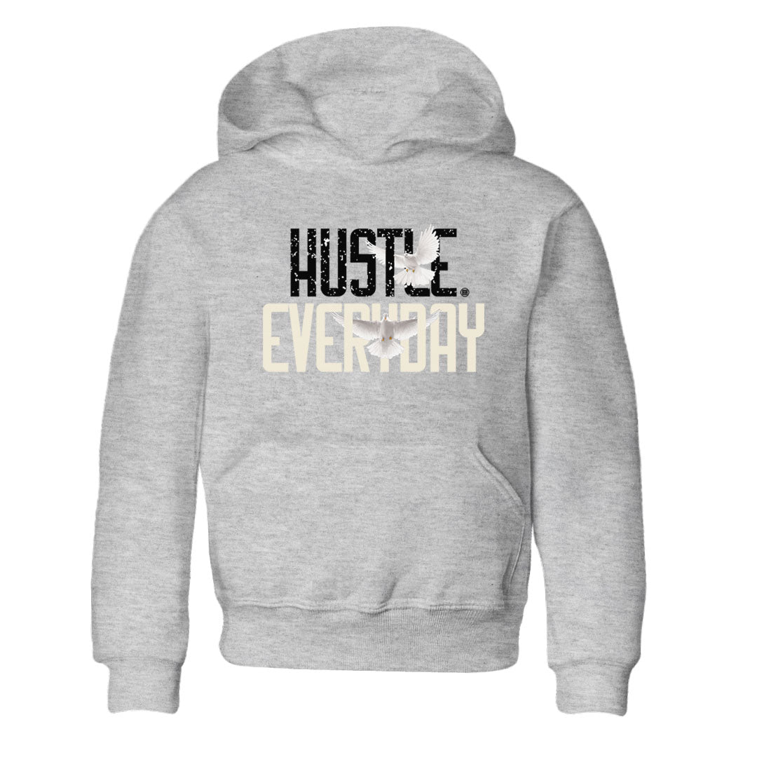 AJ5 Sail shirt to match jordans Daily Hustle sneaker tees Air Jordan 5 Sail SNRT sneaker release tees baby toddler Heather Grey 2 cotton Shirt