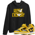 Dunk High Pollen Shirts To Match Jordans Daily Hustle sneaker match tees Dunk High Iowa Tee SNRT Sneaker Release Tees unisex cotton Black 1 crew neck shirts