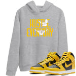 Dunk High Pollen Shirts To Match Jordans Daily Hustle sneaker match tees Dunk High Iowa Tee SNRT Sneaker Release Tees unisex cotton Heather Grey 1 crew neck shirts