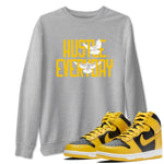 Dunk High Pollen Shirts To Match Jordans Daily Hustle sneaker match tees Dunk High Iowa Tee SNRT Sneaker Release Tees unisex cotton Heather Grey 1 crew neck shirts