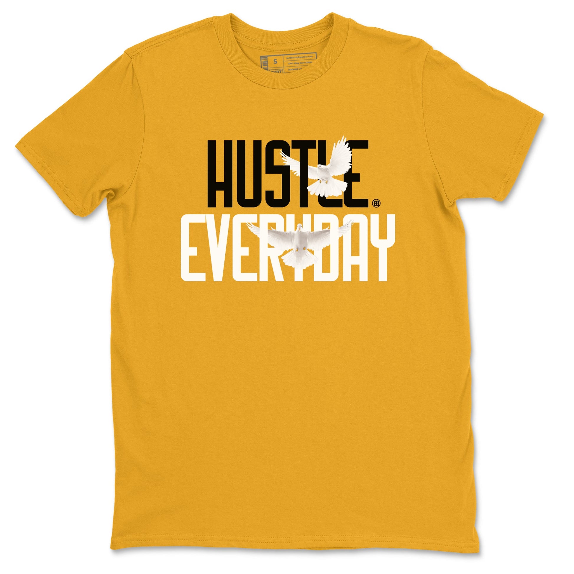 Dunk High Pollen Shirts To Match Jordans Daily Hustle sneaker match tees Dunk High Iowa Tee SNRT Sneaker Release Tees unisex cotton Gold 2 crew neck shirts