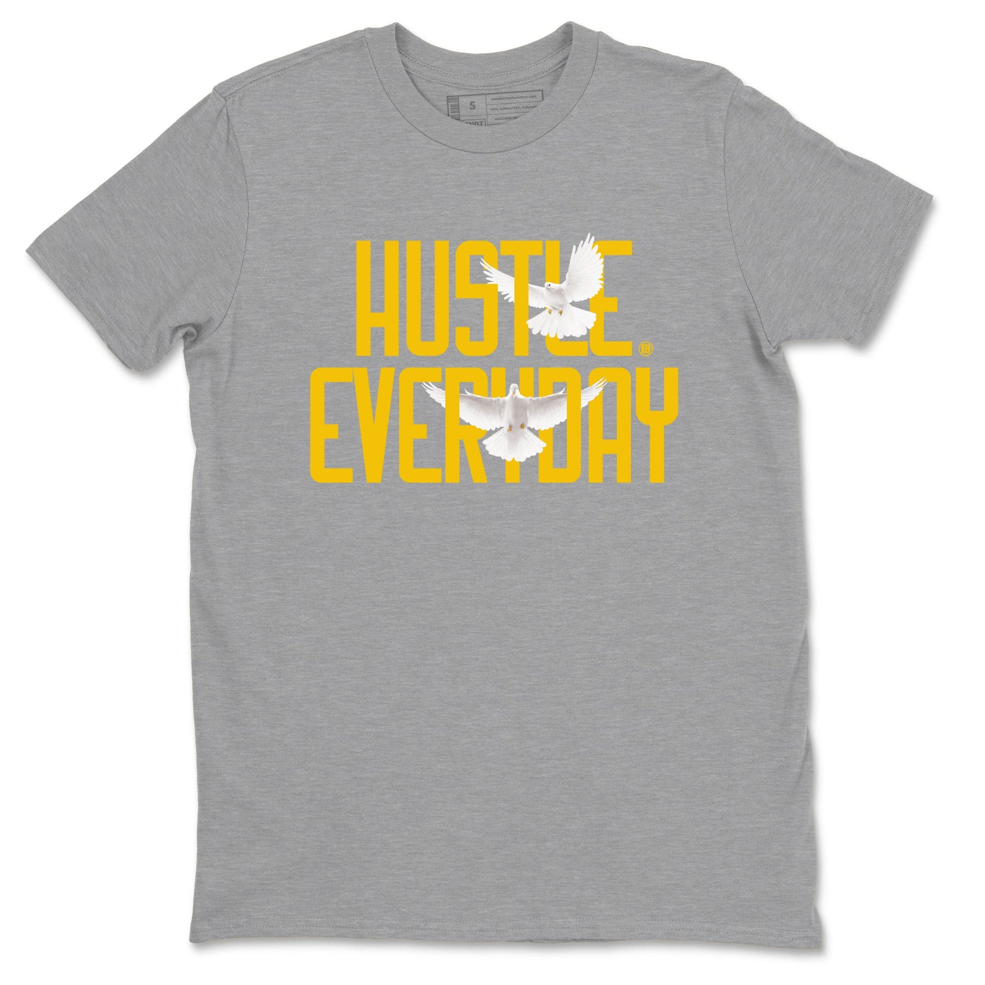 Dunk High Pollen Shirts To Match Jordans Daily Hustle sneaker match tees Dunk High Iowa Tee SNRT Sneaker Release Tees unisex cotton Heather Grey 2 crew neck shirts