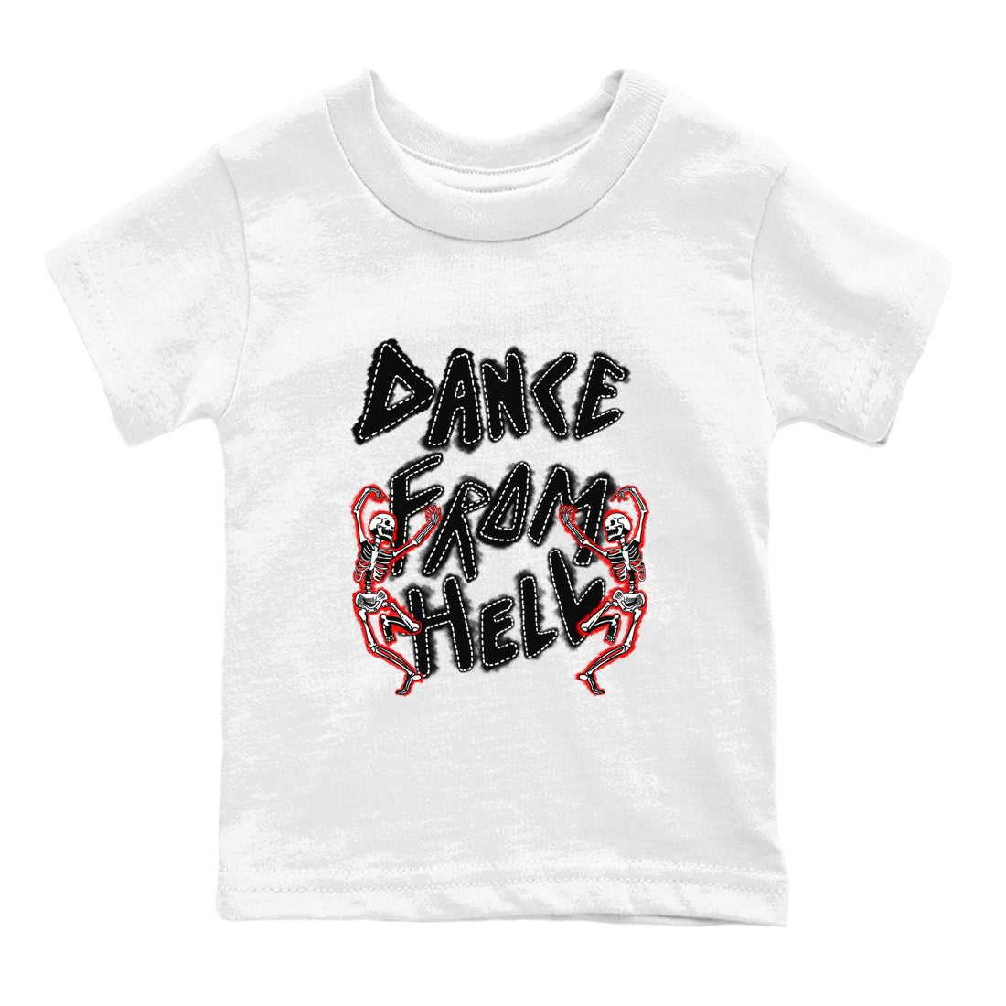 1s Black Toe Reimagined shirts to match jordans Dance From Hell unique Halloween sneaker tee Air Jordan 1 Black Toe Reimagined match shoes to clothes SNRT Sneaker Tees Youth Baby White 2 tee