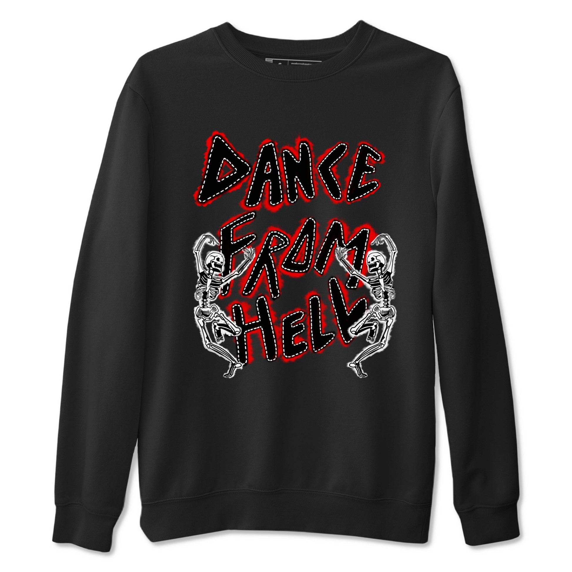 1s Black Toe Reimagined shirts to match jordans Dance From Hell unique Halloween sneaker tee Air Jordan 1 Black Toe Reimagined match shoes to clothes SNRT Sneaker Tees unisex cotton Black 2 shirts