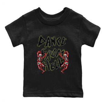 1s Travis Scott Medium Olive shirts to match jordans Dance From Hell unique Halloween sneaker tee Air Jordan 1 Travis Scott Medium Olive match shoes to clothes SNRT Sneaker Tees Youth Baby Black 2 tee