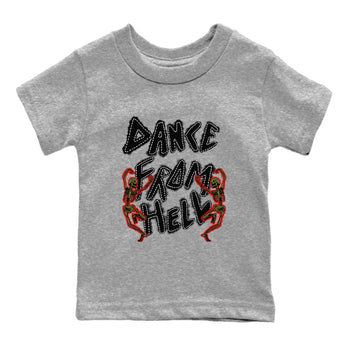 1s Travis Scott Medium Olive shirts to match jordans Dance From Hell unique Halloween sneaker tee Air Jordan 1 Travis Scott Medium Olive match shoes to clothes SNRT Sneaker Tees Youth Baby Heather Grey 2 tee