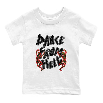 1s Travis Scott Medium Olive shirts to match jordans Dance From Hell unique Halloween sneaker tee Air Jordan 1 Travis Scott Medium Olive match shoes to clothes SNRT Sneaker Tees Youth Baby White 2 tee