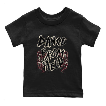 4s A Ma Maniere x Fossil Stone shirts to match jordans Dance From Hell unique Halloween sneaker tee Air Jordan 4 A Ma Maniere x Fossil Stone match shoes to clothes SNRT Sneaker Tees Youth Baby Black 2 tee