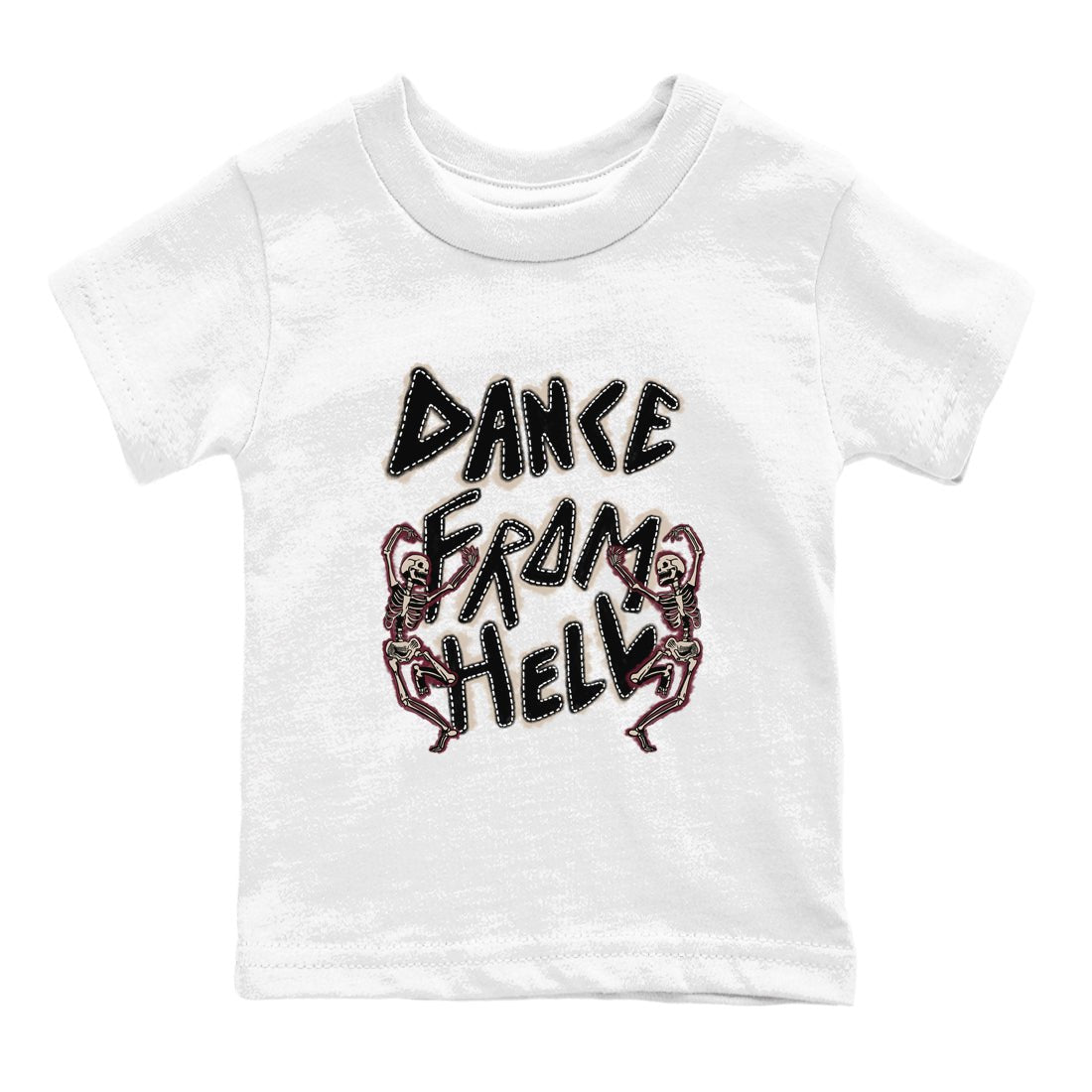4s A Ma Maniere x Fossil Stone shirts to match jordans Dance From Hell unique Halloween sneaker tee Air Jordan 4 A Ma Maniere x Fossil Stone match shoes to clothes SNRT Sneaker Tees Youth Baby White 2 tee