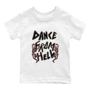4s A Ma Maniere x Fossil Stone shirts to match jordans Dance From Hell unique Halloween sneaker tee Air Jordan 4 A Ma Maniere x Fossil Stone match shoes to clothes SNRT Sneaker Tees Youth Baby White 2 tee