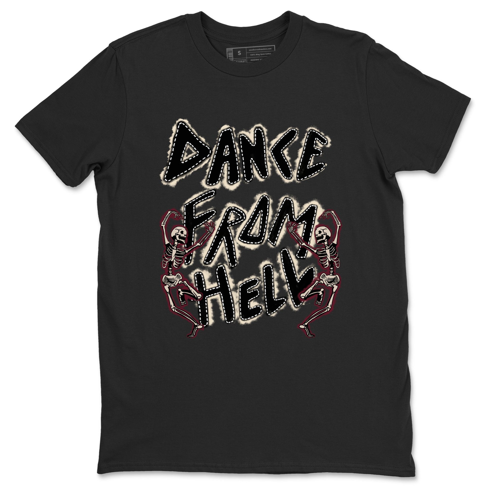4s A Ma Maniere x Fossil Stone shirts to match jordans Dance From Hell unique Halloween sneaker tee Air Jordan 4 A Ma Maniere x Fossil Stone match shoes to clothes SNRT Sneaker Tees unisex cotton Black 2 shirts