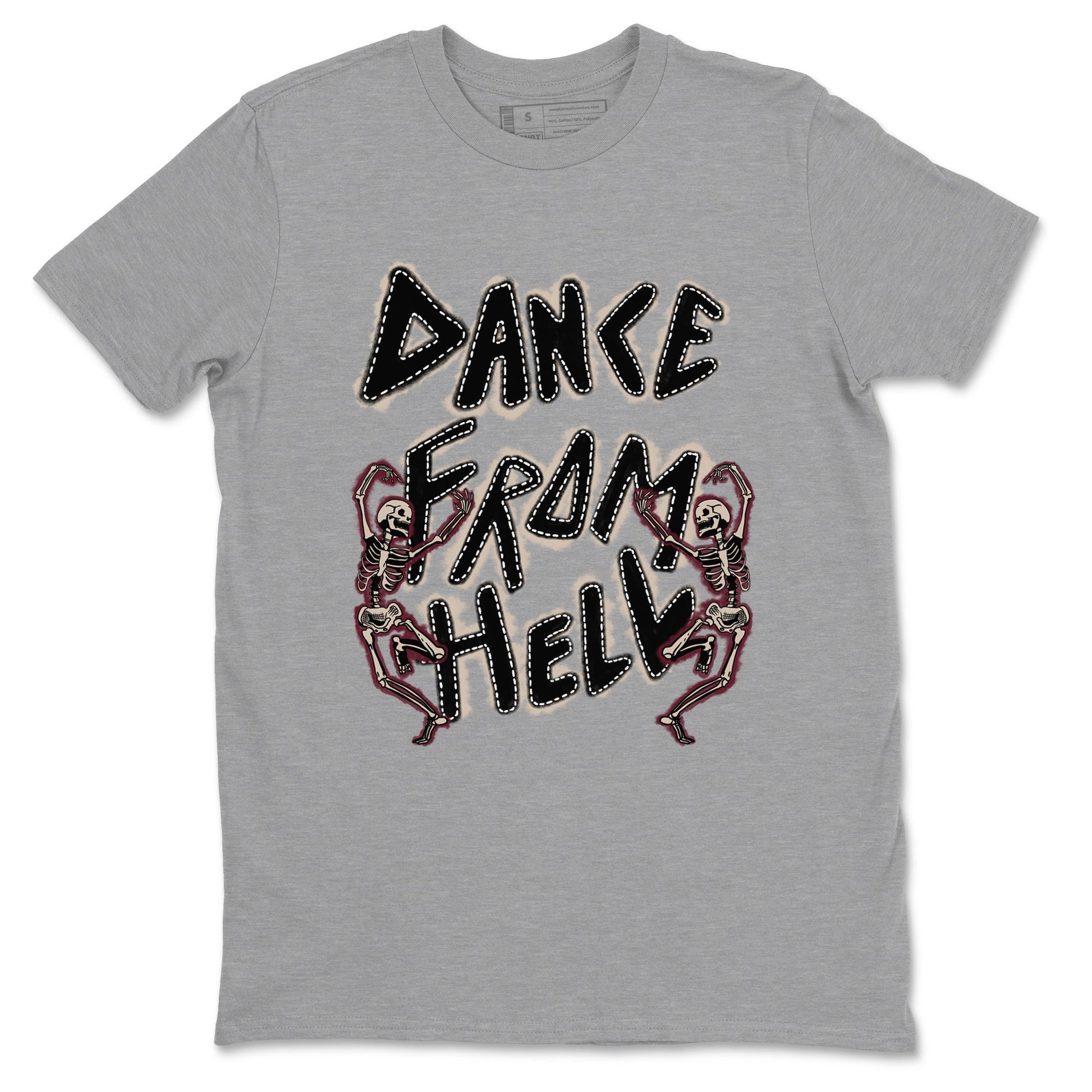 4s A Ma Maniere x Fossil Stone shirts to match jordans Dance From Hell unique Halloween sneaker tee Air Jordan 4 A Ma Maniere x Fossil Stone match shoes to clothes SNRT Sneaker Tees unisex cotton Heather Grey 2 shirts
