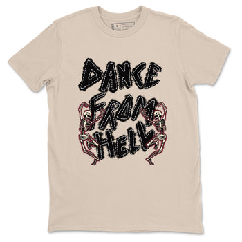 4s A Ma Maniere x Fossil Stone shirts to match jordans Dance From Hell unique Halloween sneaker tee Air Jordan 4 A Ma Maniere x Fossil Stone match shoes to clothes SNRT Sneaker Tees unisex cotton Sand 2 shirts