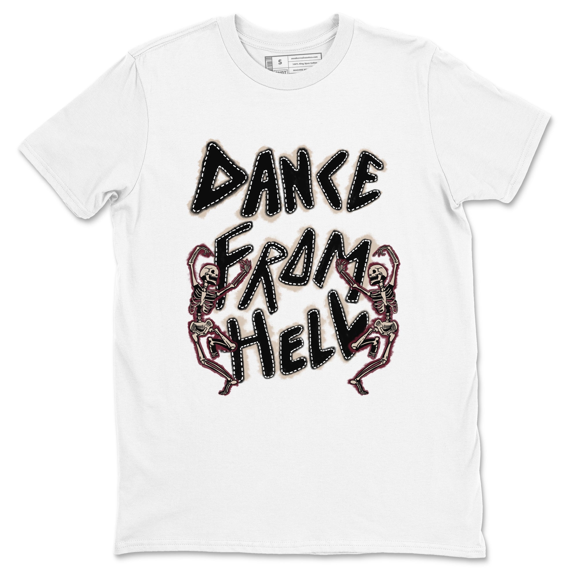 4s A Ma Maniere x Fossil Stone shirts to match jordans Dance From Hell unique Halloween sneaker tee Air Jordan 4 A Ma Maniere x Fossil Stone match shoes to clothes SNRT Sneaker Tees unisex cotton White 2 shirts