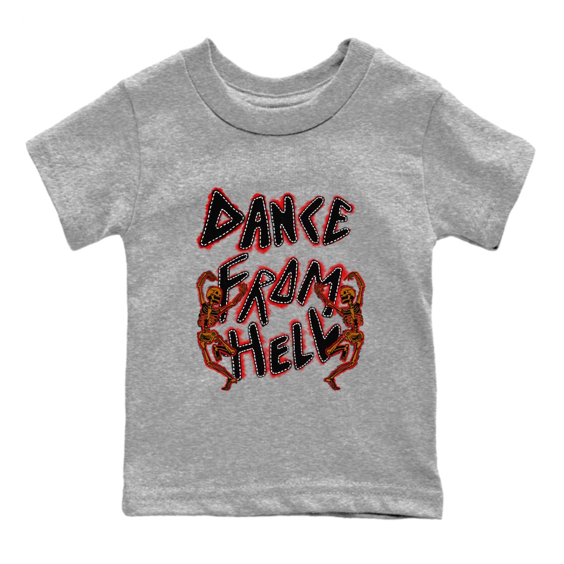 5s Archaeo Brwon shirts to match jordans Dance From Hell unique Halloween sneaker tee Air Jordan 5 Archaeo Brwon match shoes to clothes SNRT Sneaker Tees Youth Baby Heather Grey 2 tee