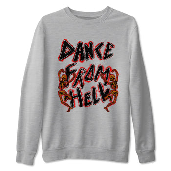 5s Archaeo Brwon shirts to match jordans Dance From Hell unique Halloween sneaker tee Air Jordan 5 Archaeo Brwon match shoes to clothes SNRT Sneaker Tees unisex cotton Heather Grey 2 shirts