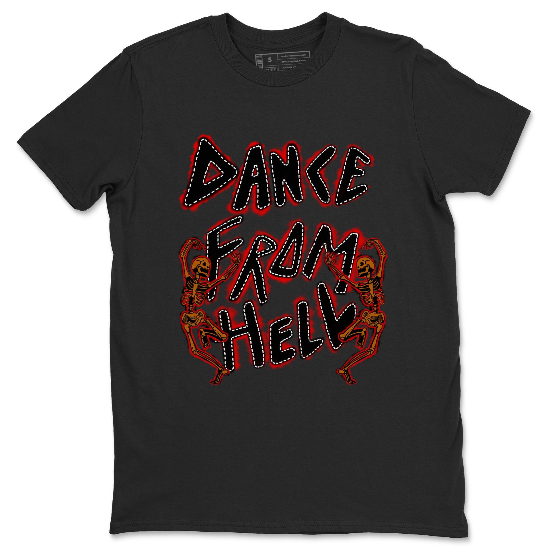 5s Archaeo Brwon shirts to match jordans Dance From Hell unique Halloween sneaker tee Air Jordan 5 Archaeo Brwon match shoes to clothes SNRT Sneaker Tees unisex cotton Black 2 shirts