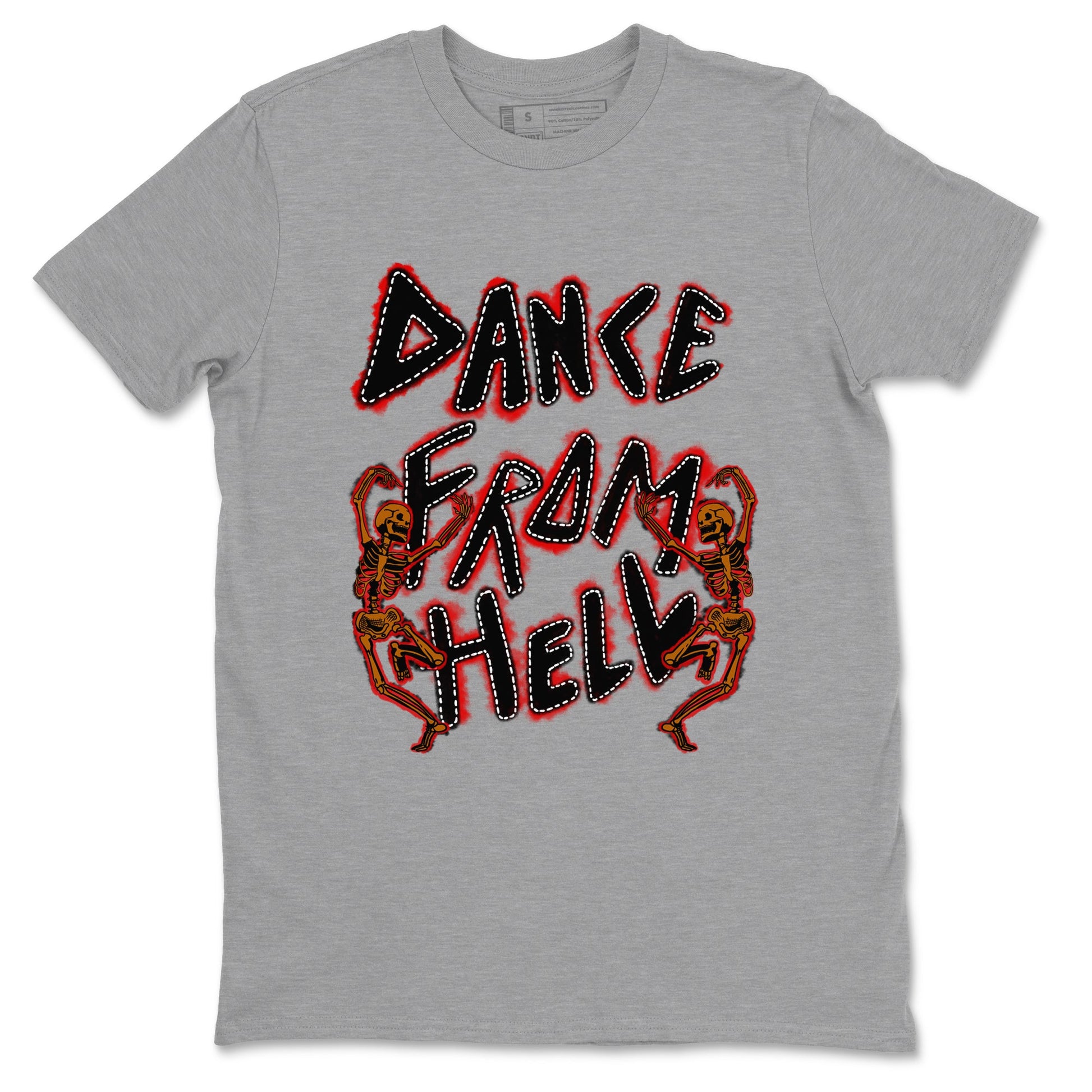 5s Archaeo Brwon shirts to match jordans Dance From Hell unique Halloween sneaker tee Air Jordan 5 Archaeo Brwon match shoes to clothes SNRT Sneaker Tees unisex cotton Heather Grey 2 shirts