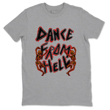 5s Archaeo Brwon shirts to match jordans Dance From Hell unique Halloween sneaker tee Air Jordan 5 Archaeo Brwon match shoes to clothes SNRT Sneaker Tees unisex cotton Heather Grey 2 shirts