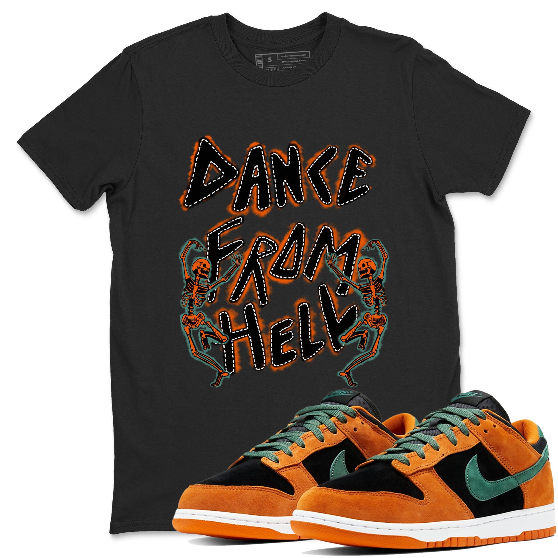 Dunk Low Ceramic shirts to match jordans Dance From Hell sneaker match tees Dunk Ceramic match shoes to clothes SNRT Sneaker Tees unisex cotton Black 1 shirts