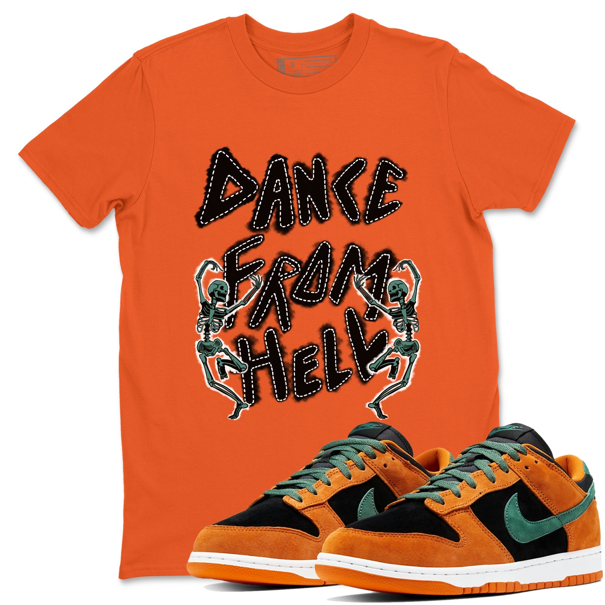 Dunk Low Ceramic shirts to match jordans Dance From Hell sneaker match tees Dunk Ceramic match shoes to clothes SNRT Sneaker Tees unisex cotton Orange 1 shirts