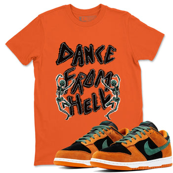 Dunk Low Ceramic shirts to match jordans Dance From Hell sneaker match tees Dunk Ceramic match shoes to clothes SNRT Sneaker Tees unisex cotton Orange 1 shirts