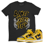 Dunk High Pollen shirts to match jordans Dance From Hell unique Halloween sneaker tee Dunk High Pollen match shoes to clothes SNRT Sneaker Tees unisex cotton Black 1 shirts