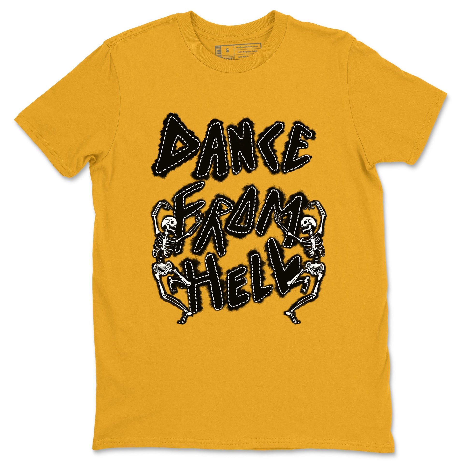 Dunk High Pollen shirts to match jordans Dance From Hell unique Halloween sneaker tee Dunk High Pollen match shoes to clothes SNRT Sneaker Tees unisex cotton Gold 2 shirts