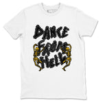 Dunk High Pollen shirts to match jordans Dance From Hell unique Halloween sneaker tee Dunk High Pollen match shoes to clothes SNRT Sneaker Tees unisex cotton White 2 shirts