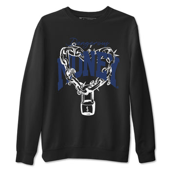1s Midnight Navy shirts to match jordans Dangerous Money sneaker match tees Air Jordan 1 Midnight Navy match shoes to clothes SNRT Sneaker Tees unisex cotton Black 2 shirts