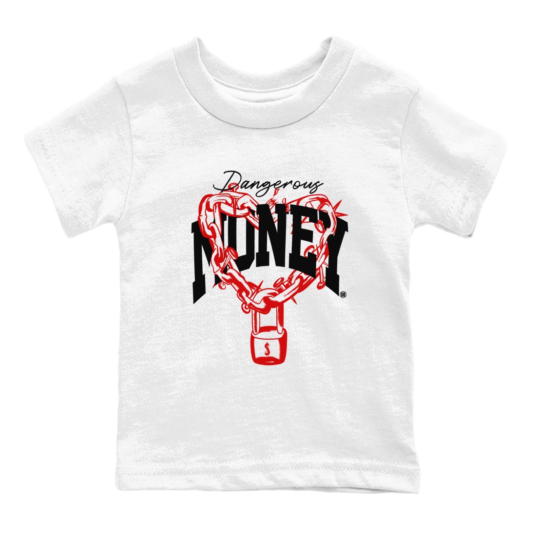 11s Bred Velvet shirts to match jordans Dangerous Money sneaker match tees Air Jordan 11 Bred Velvet match shoes to clothes SNRT Sneaker Tees Youth Baby White 2 tee