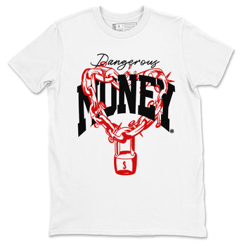 11s Bred Velvet shirts to match jordans Dangerous Money sneaker match tees Air Jordan 11 Bred Velvet match shoes to clothes SNRT Sneaker Tees unisex cotton White 2 shirts